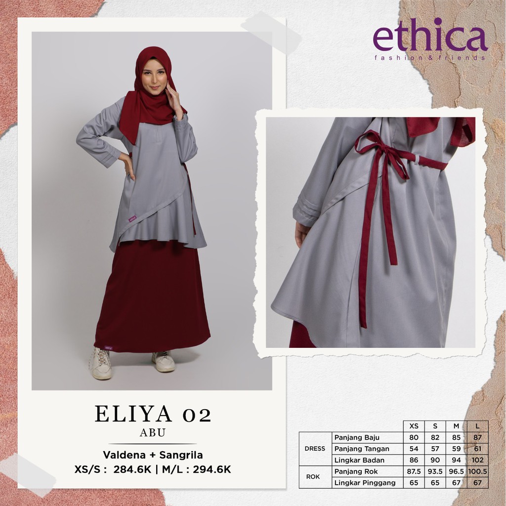 BAJU SETELAN REMAJA ETHICA ELIYA 02 ABU
