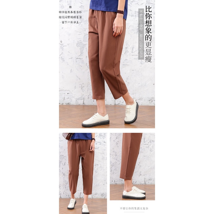 KBT-33 celana panjang bawahan wanita casual import korea jepang adem basic