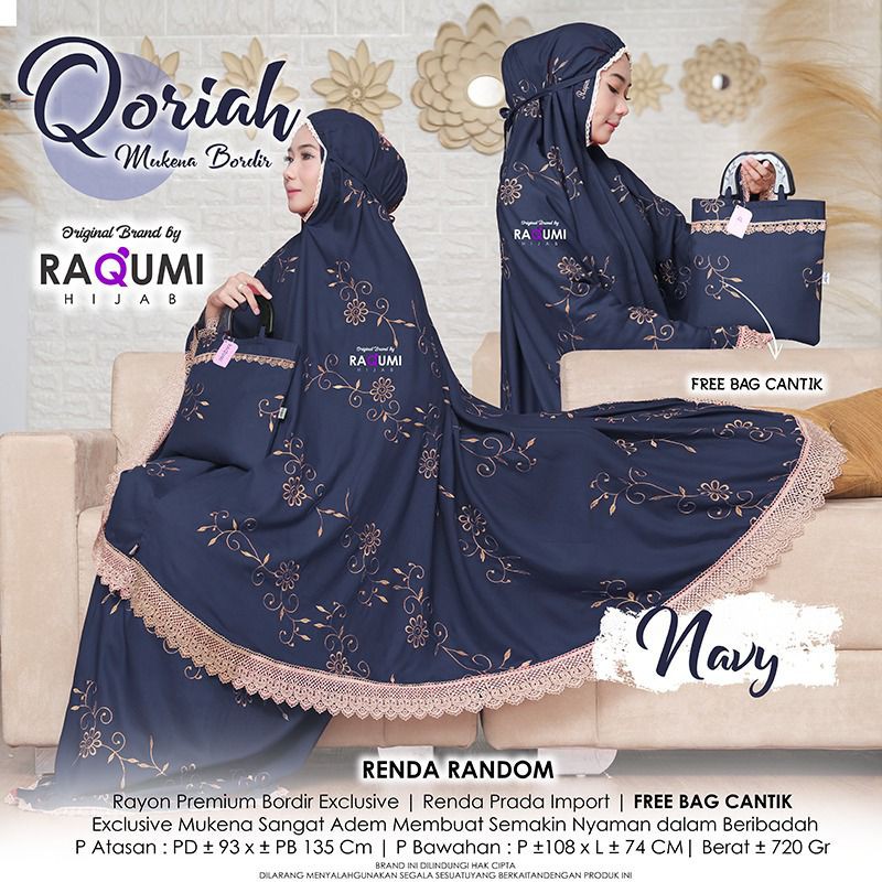 Qoriah Mukena Bordir BY Raqumi