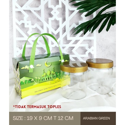 

(10 Pcs) Paperbag Kotak Kue Kering Dus Tenteng Box Toples Jar Bulat Isi 2 Idul Fitri Packaging Hampers Parcel Lebaran