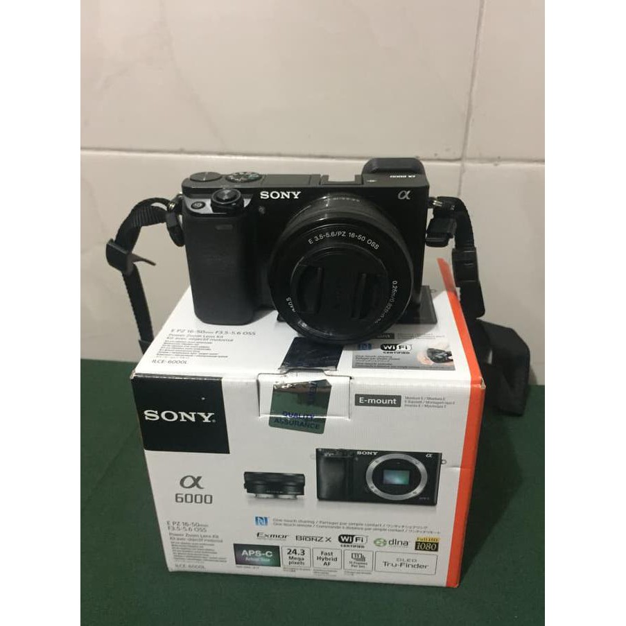 [BISA BAYAR DITEMPAT] Kamera Sony A6000 + Lensa Kit Bekas 100% mulus PROMO Kode 91