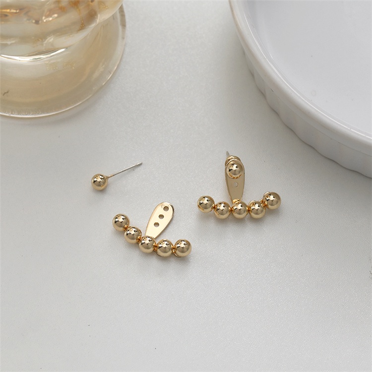 Anting Tusuk Sterling Silver 925 Desain Bulat Kecil Untuk Wanita