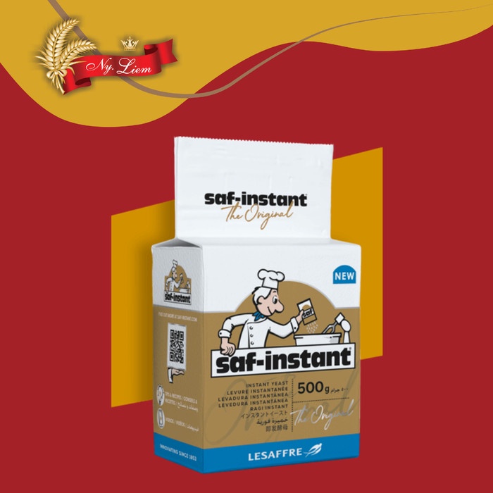 

ORIGINAL MURAH SAF-INSTANT Gold Instant Dry Yeast / Ragi Instan 500 gram