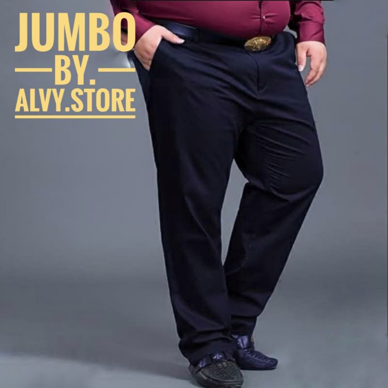 CELANA BAHAN SLIMFIT JUMBO !!! PRIA / KANTOR / FORMAL ( 39 - 44)