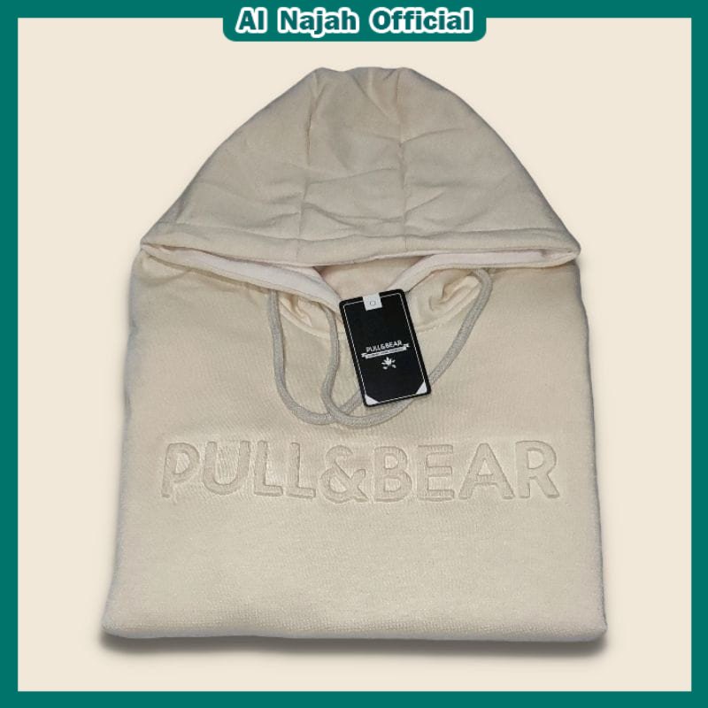 SJF - SWEATER HOODIE PULL &amp; BEAR JAKET PULLOVER SABLON EMBOSSED PRIA WANITA PREMIUM TERMURAH SIZE LOKAL M L XL XXL