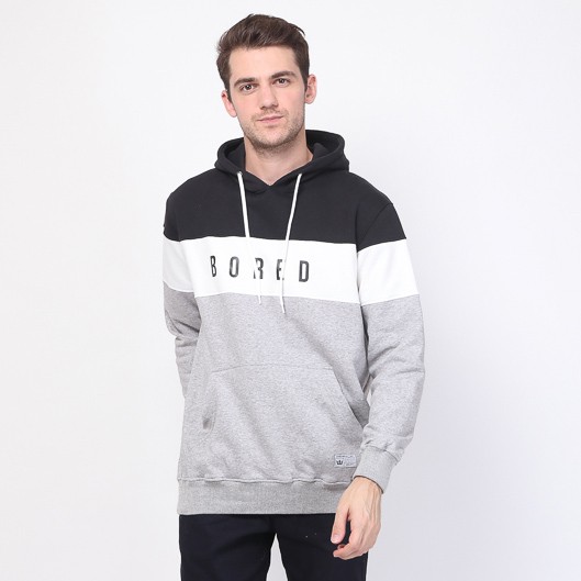 

17Seven Original Sweater Hoodie Jumper Sablon Pria 0079-Bored-Blk