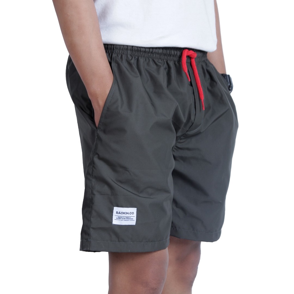 Raokin Celana Pendek Pria Boardshort Distro Green Army