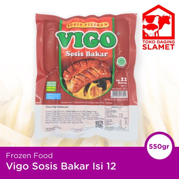 

Vigo Sosis Sapi Bakar Isi 12