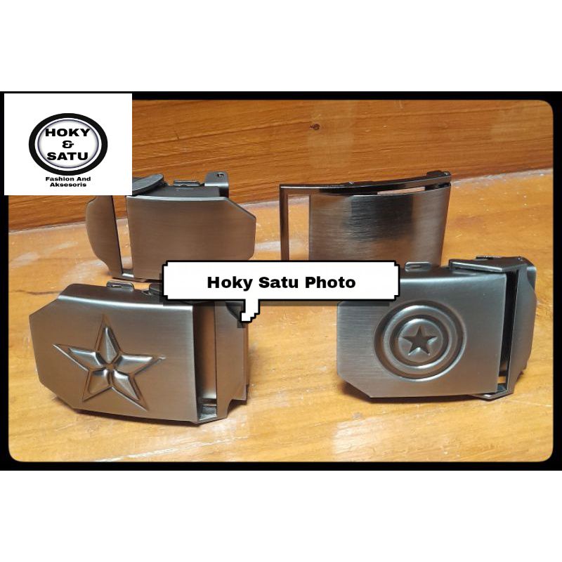 Kepala Ikat Pinggang Buckle Gesper Kepala Sabuk Pria Model Jepit 4cm