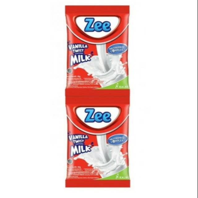 

Zee Sachet Vanilla Twist Milk 10x40 gr (1 renceng 10 sachet)