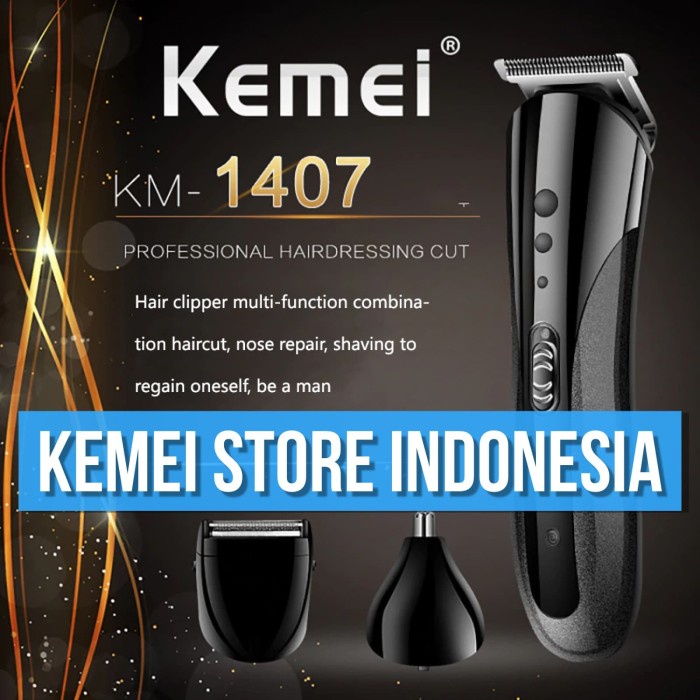 Clipper Kemei KM-1407 Alat Mesin Cukur Rambut Kumis Jenggot Km-1407