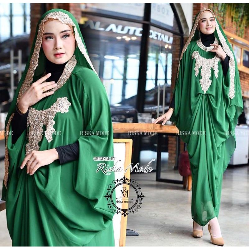 Cod gamis kaftan yasmani//gamis kaftan lebaran original//gamis kaftan terbaru//gamis lebaran murah