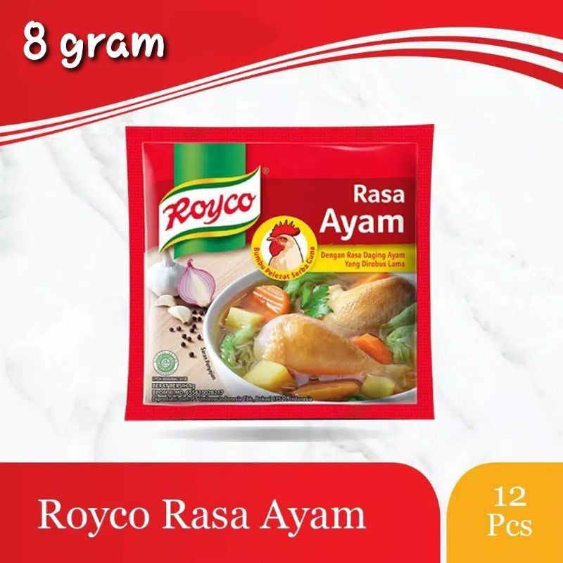 

Royco Kaldu Ayam 1 renceng 12pcs x 8 gr