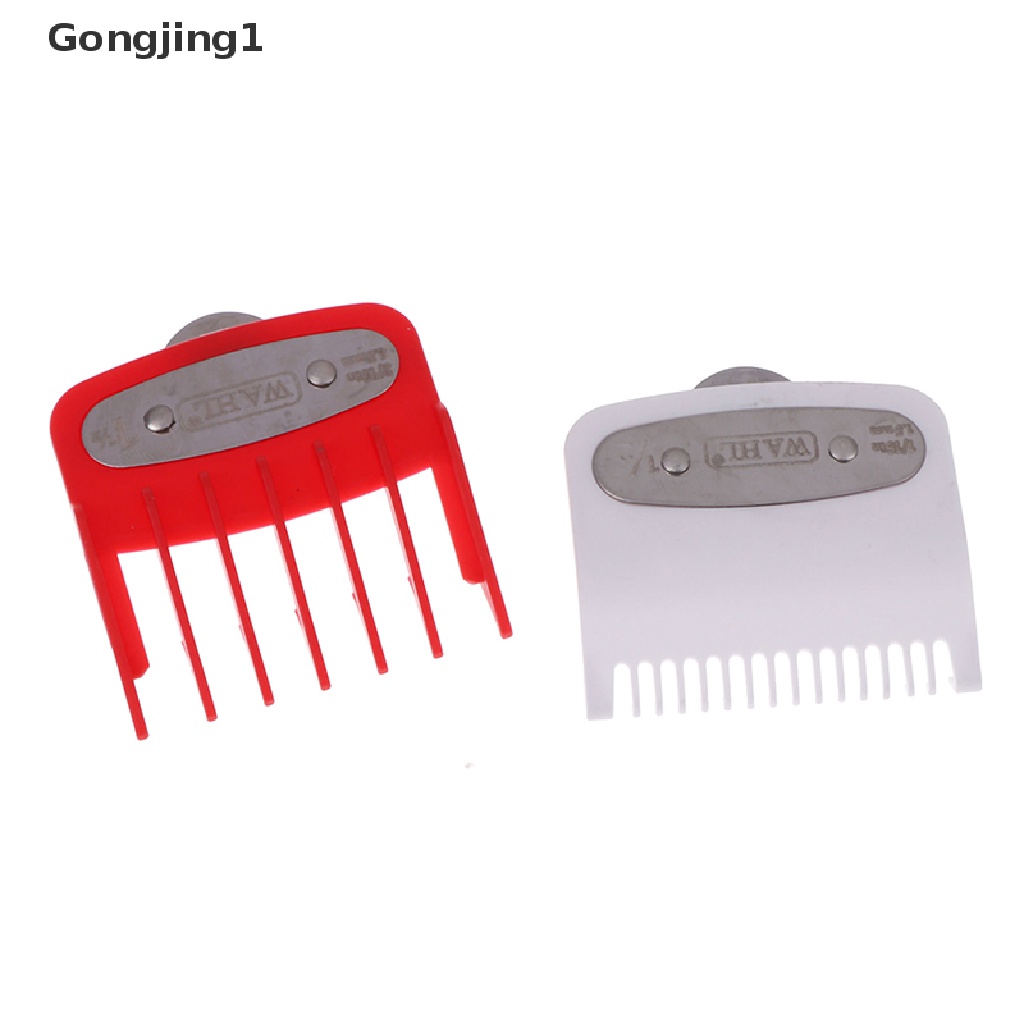 Gongjing1 Set Sisir Panduan Ukuran 1.5mm + 4.5mm Dengan Holder Metal Untuk Clipper