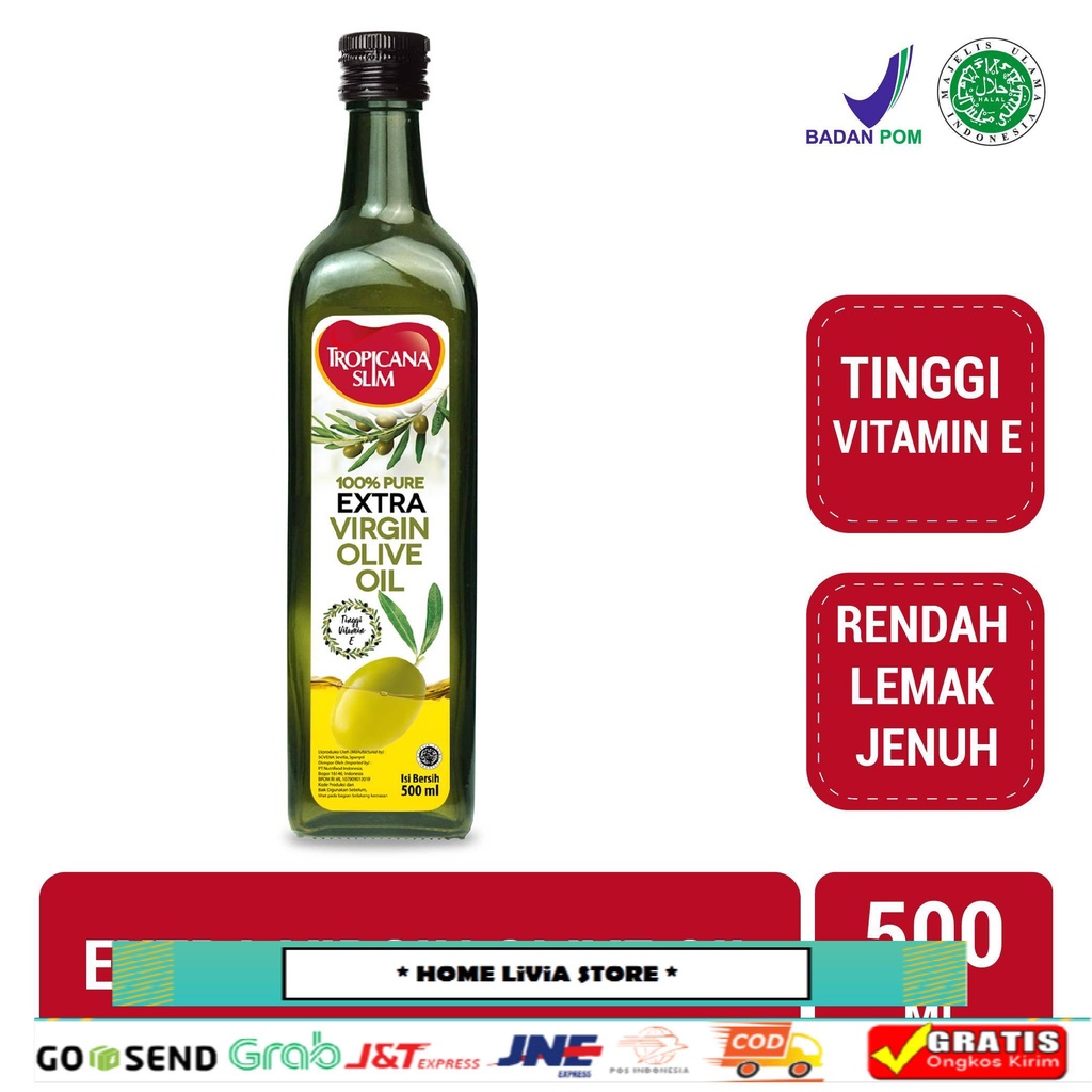 

Tropicana Slim Extra Virgin Olive Oil 500ml - 100% Pure Extra Virgin Olive Oil