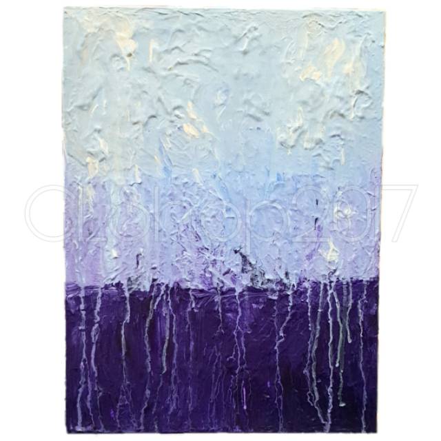 Lukisan Gradasi Warna Ungu 39,8 x 29,7 x 2 cm