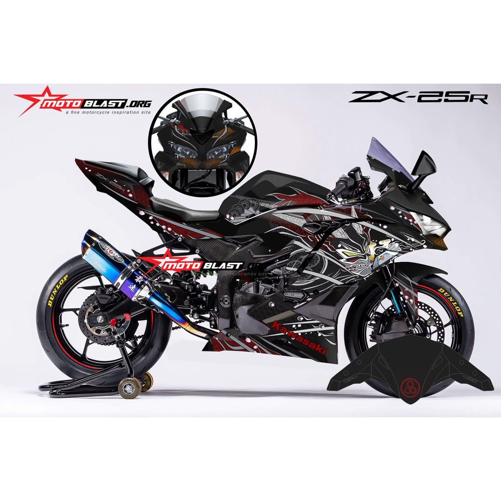 Jual Decal Sticker Motoblast ZX25R Garuda X Samurai Fullbody Shopee Indonesia