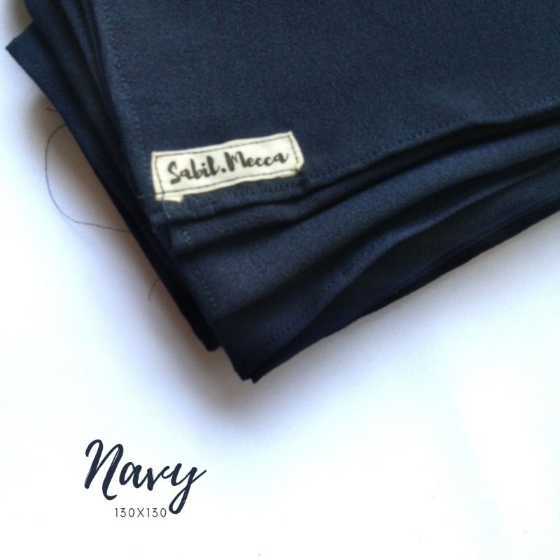 HIJAB SEGI 4 SYARI 130X130 DIAMOND-Navy