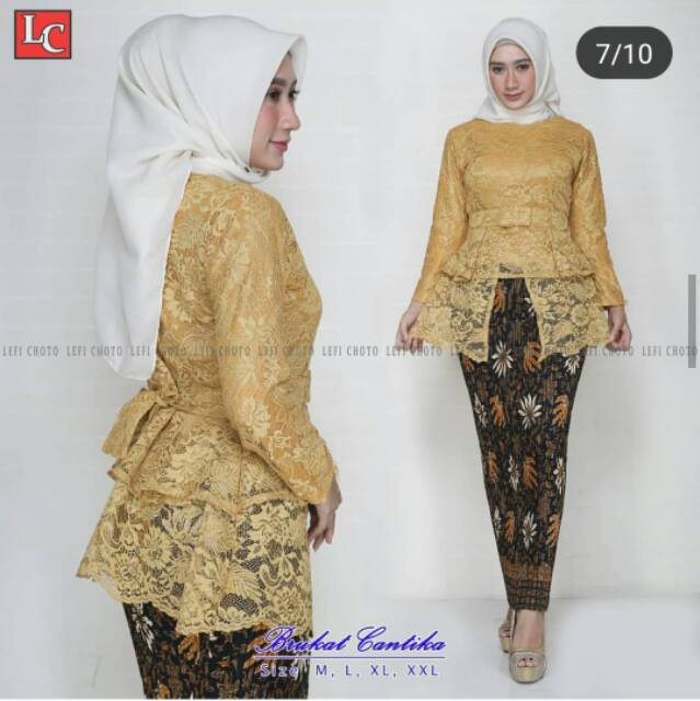 SET BROKAT CANTIKA - KEBAYA MODERN - NEW ARRIFALS - brukat kebaya pesta - pakaian wanita populer