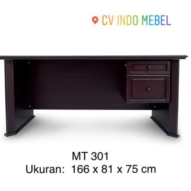 Meja Kerja meja Kantor meja direksi Kayu Mewah zetta furniture premium Promo Murah Ready Makassar