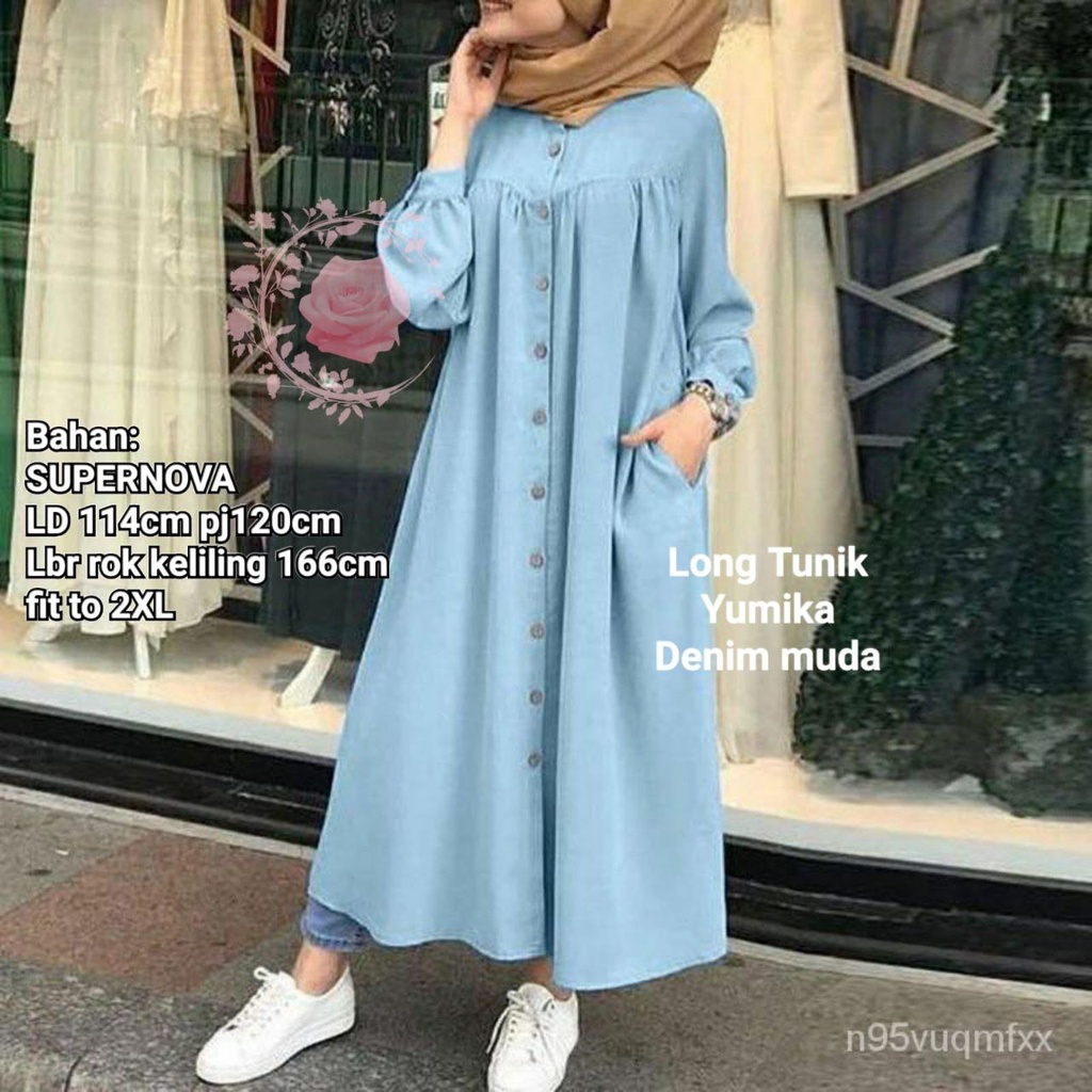 LONG TUNIK YUMIKA XXL / FASHION WANITA TERBARU TERLARIS / BAJU PESTA / ONDANGAN