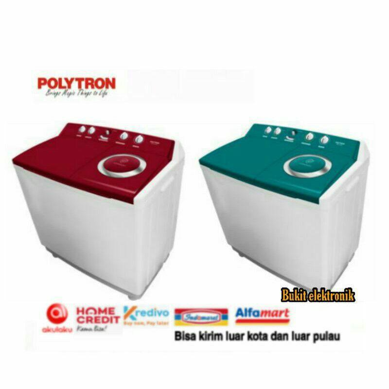 Mesin Cuci 2 Tabung Polytron PWM 1401 - Kapasitas 14kg