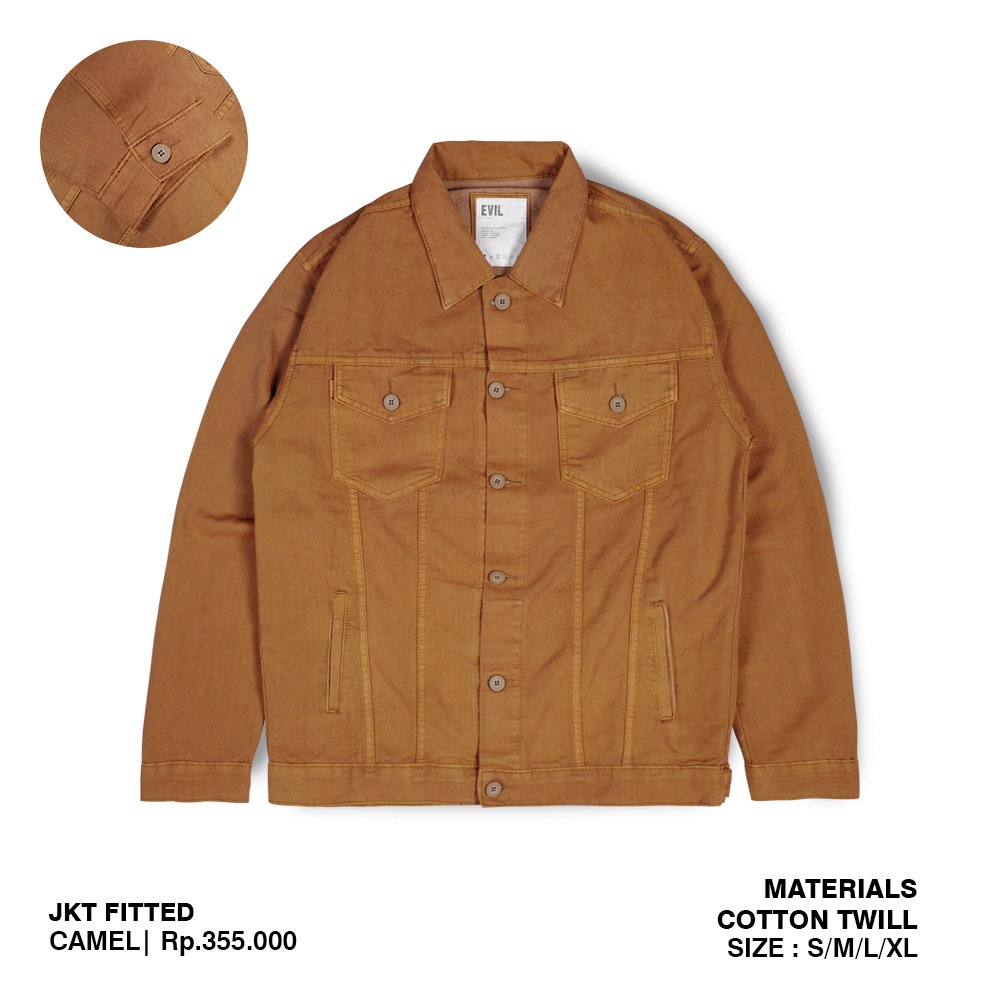 EVIL JACKET - Fitted Camel