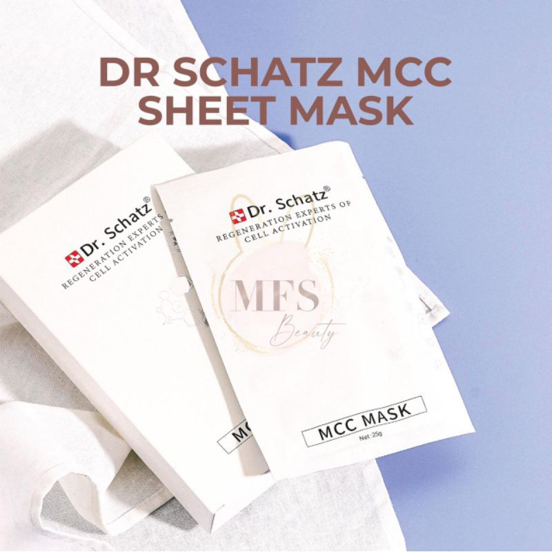 [BARU] DR.SCHATZ - Dr Schatz MCC Sheet Mask - Masker Wajah - Missflolaks