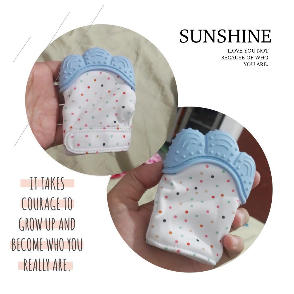 Baby Mitten Teether - Sarung Tangan Gigitan Bayi - Sarung Tangan Bayi Dengan Gigitan