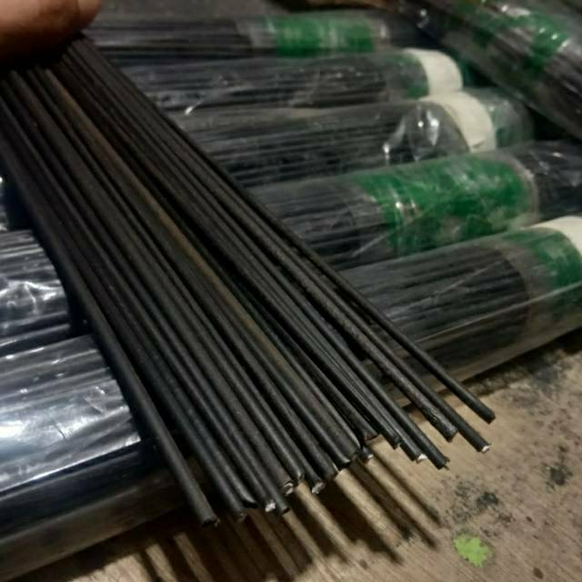 Jeruji fiber hitam dop 2,2mm dan 2,4mm panjang 60cm @100batang