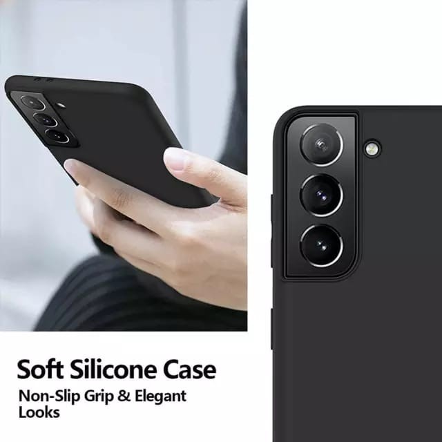 SAMSUNG S22 PLUS / S22 ULTRA SOFT CASE BLACK MACARON SOFTCASE BLACK COVER - S22+