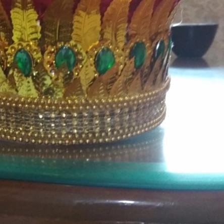 topi kreasi bulu adat papua anak atau dewasa - Merah