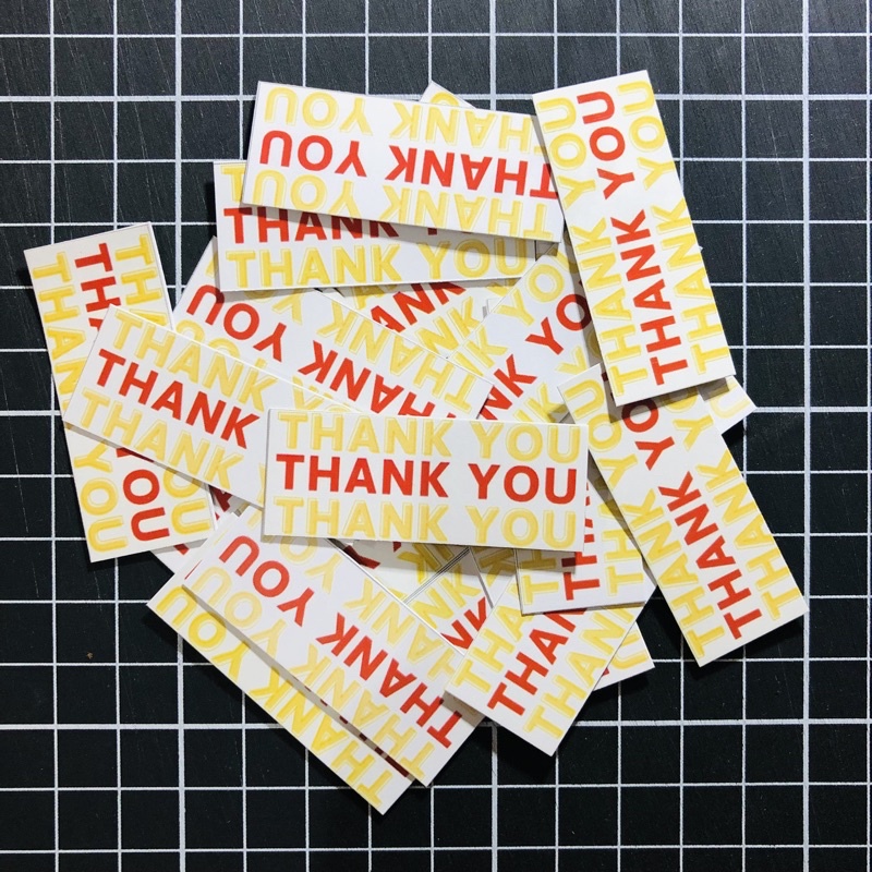 

3 Pcs mini thank you card hangtag