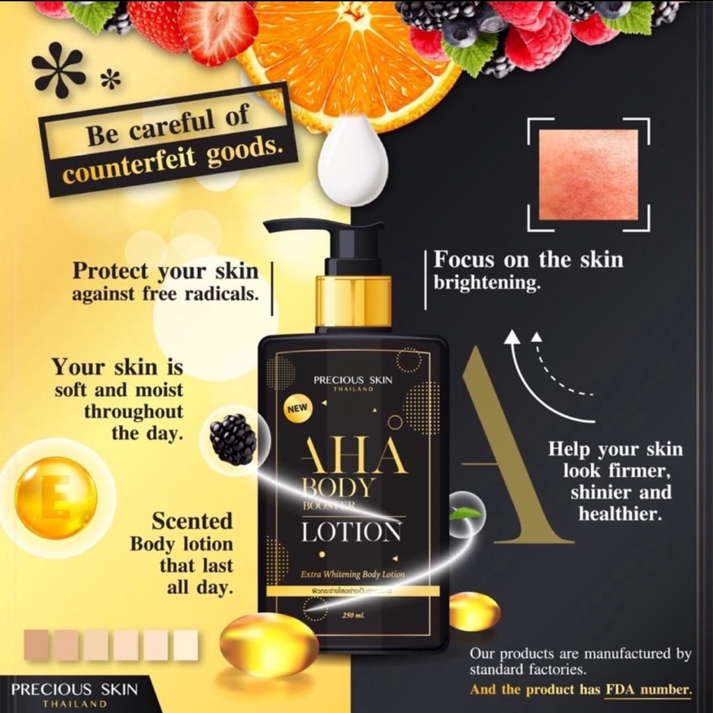 Jual Precious Skin AHA Body Booster Extra Whitening Body Lotion / Handbody