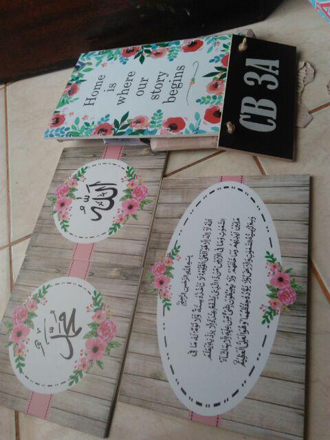 Wooden Projects Walldecor Pajangan Dinding Shabbychic - Dk16