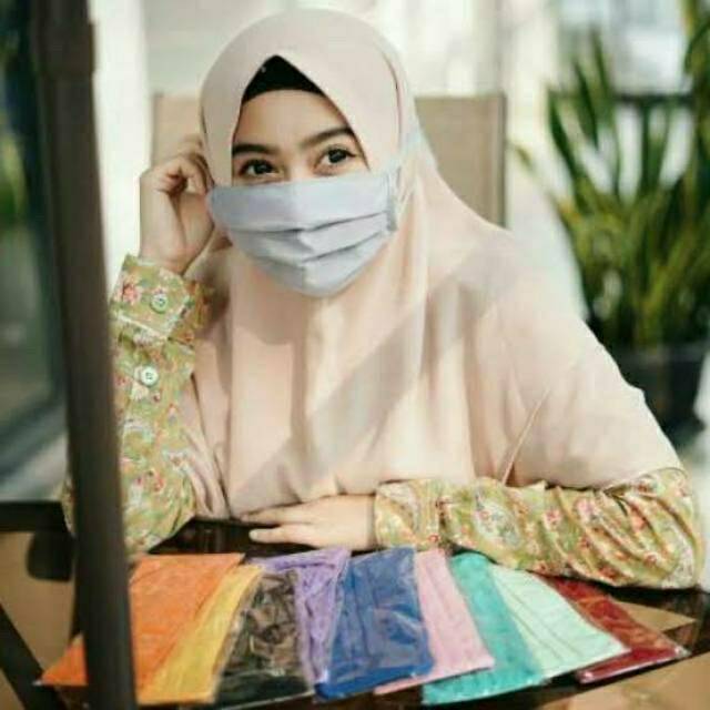 Masker kain / masker warna / masker tali / masker hijab