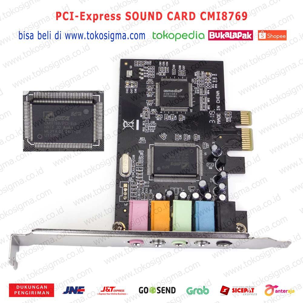 PCI-Express SOUND CARD CMI8769 PCI-8CH 5.1 sound system AUDIO CARD