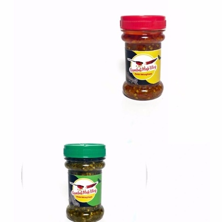 

sambal mak uleg 2 varian sambal ijo dan teri