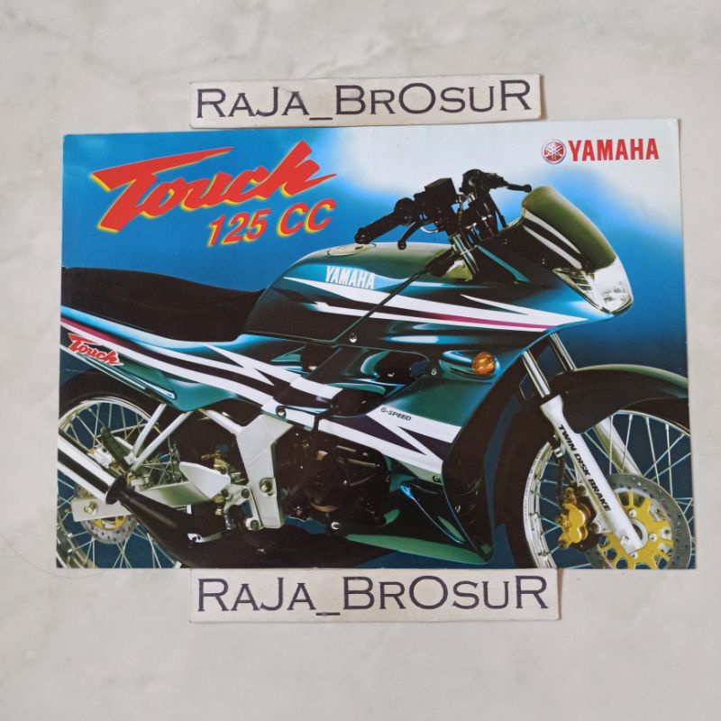 Poster brosur katalog flyer jadul lawas Yamaha Touch 125 cc CBU Thailand 6speed 2Tak 2T 2000