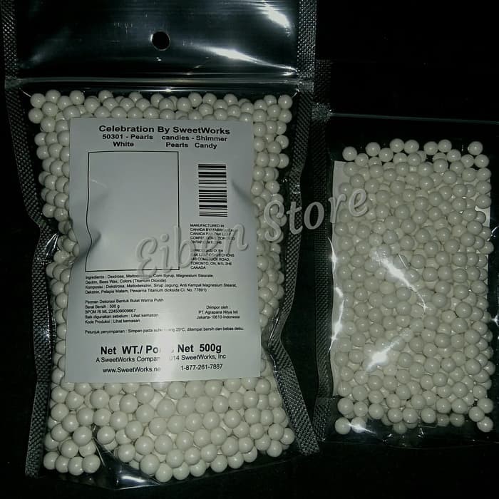 

Candy Beads 7mm Pearl White pk-100gr