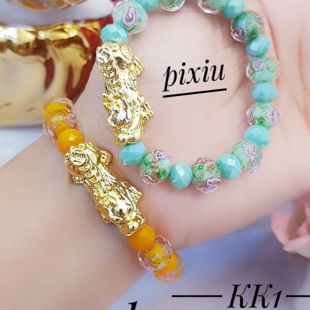 Gelang tangan pixiu lapis emas 24k 0401