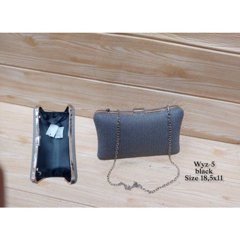 Clutch Pesta Tas Kondangan Wanita Import Kode Wyz Bahan Glitter