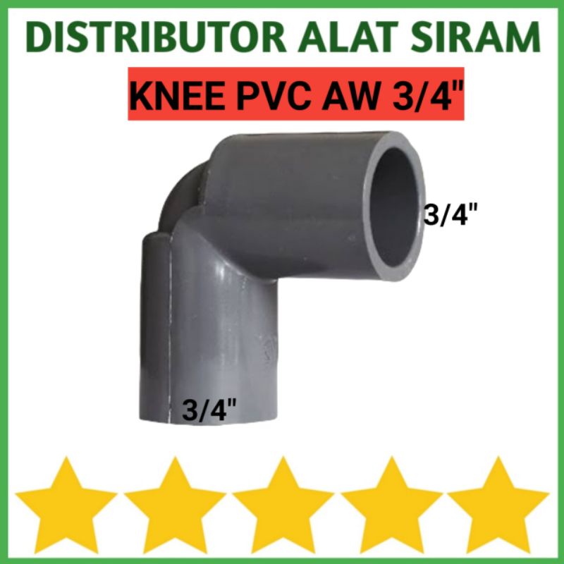Jual FITTING PVC ELBOW 3/4 INCH AW L KENI KNEE KNIE KONEKTOR PIPA 0.75 ...