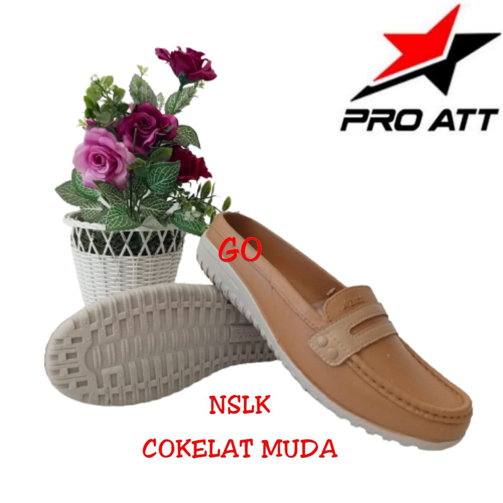 gos ATT NSLK &amp; SLKN Sepatu Sandal Karet Slip On Sepatu Cewek Anti Air Empuk Tidak Lecet Ringan