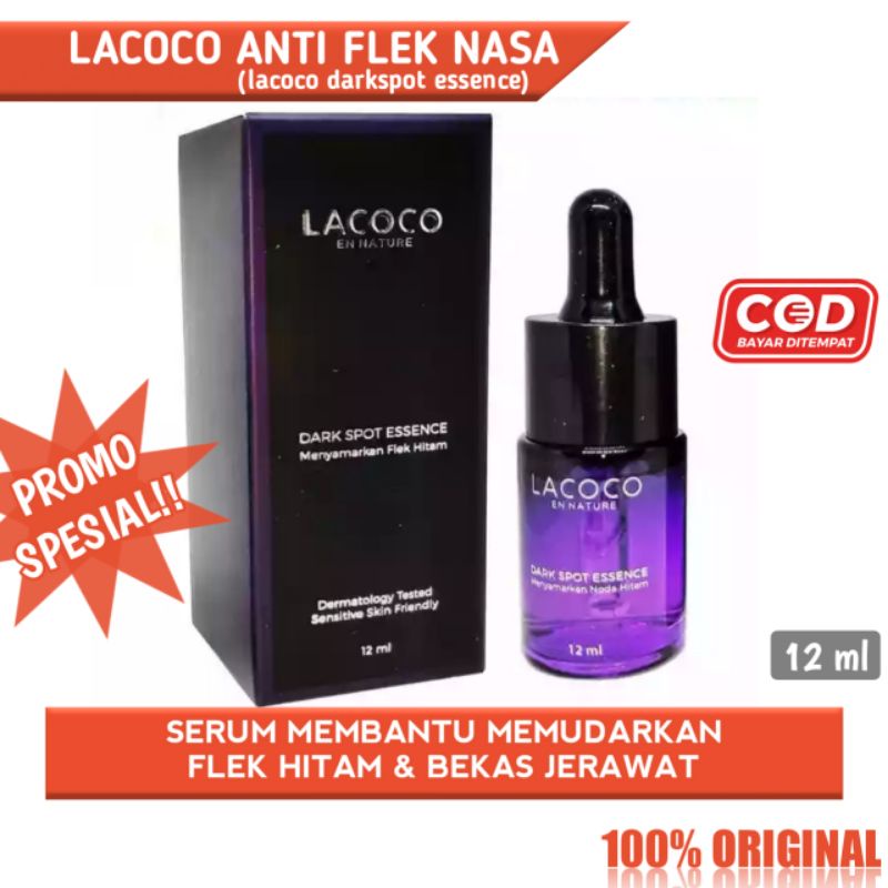 PENGHILANG BEKAS JERAWAT - PENGHILANG FLEK HITAM - LACOCO DARKSPOT ESSENCE ANTI FLEK NASA ORIGINAL -