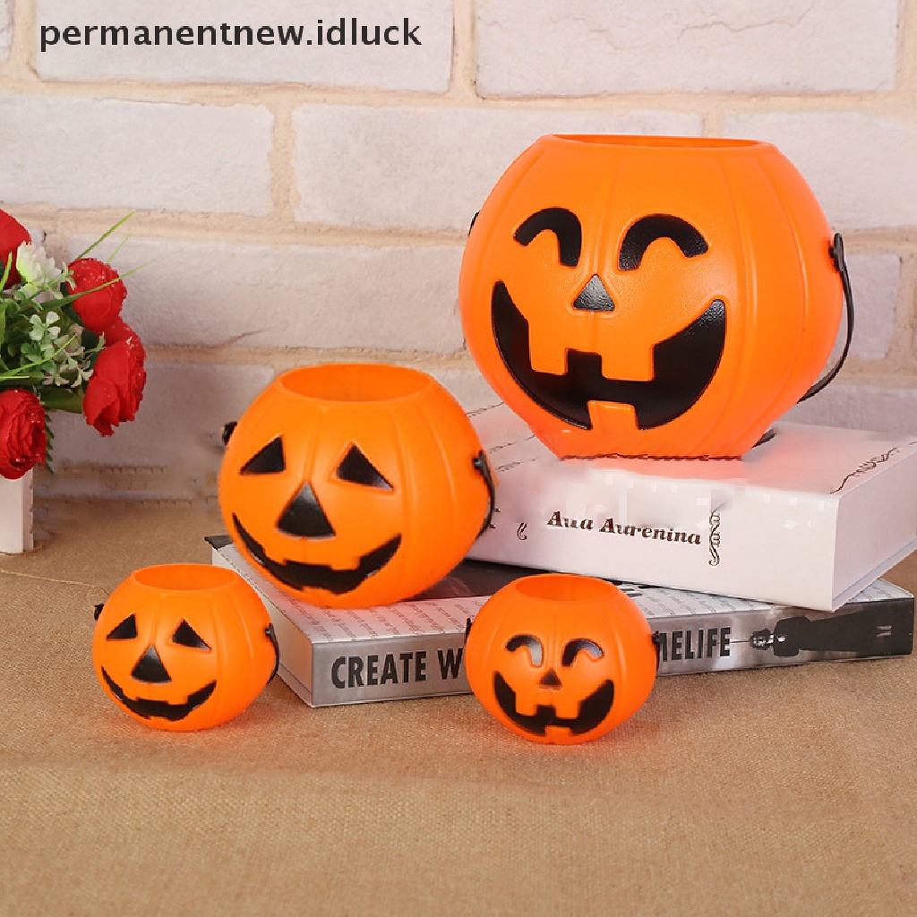 Ember Bentuk Labu Bahan Plastik Untuk Dekorasi Pesta Halloween