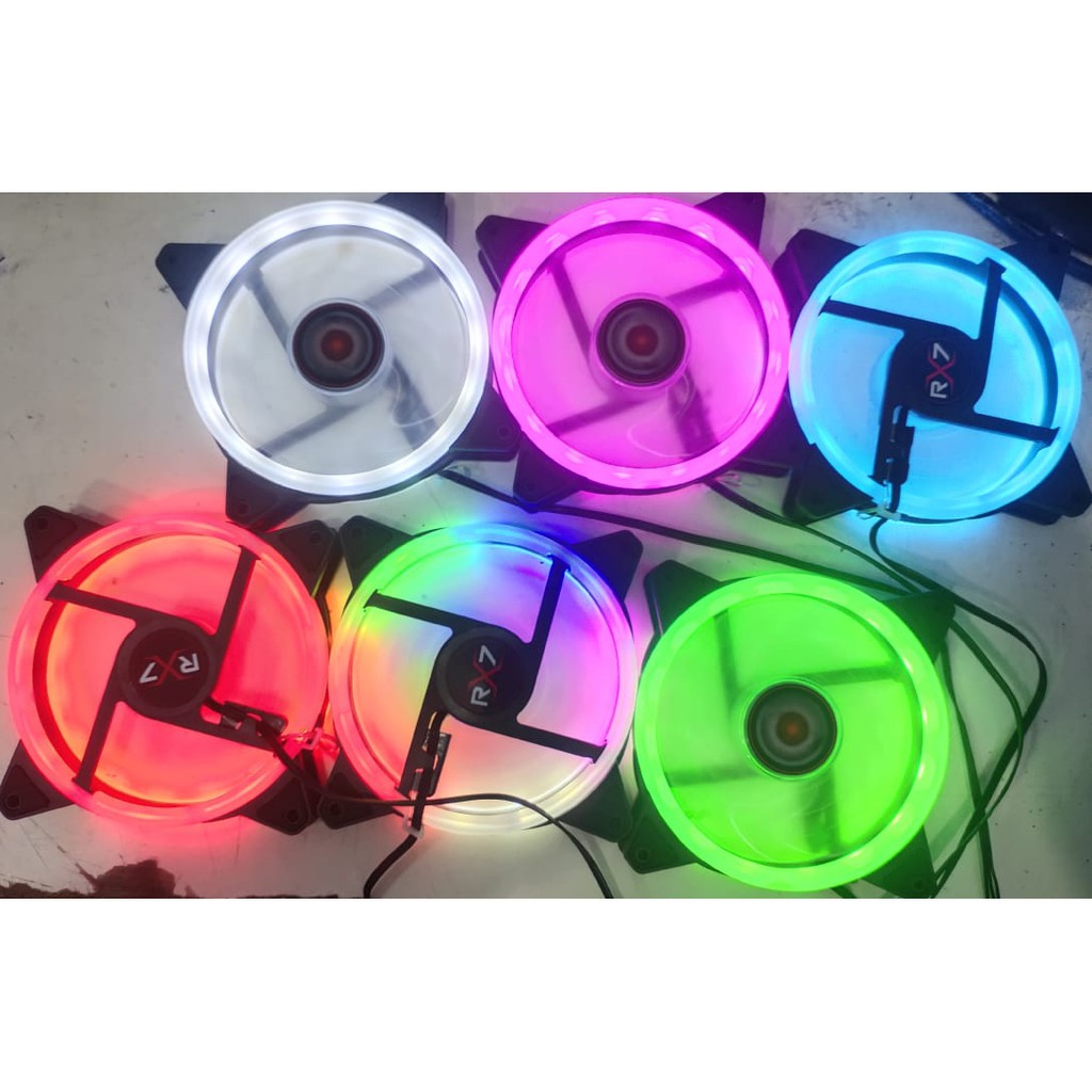 FAN RGB RX7 12CM / FAN CHASING RGB / FAN CASING 12CM FULL COLOUR