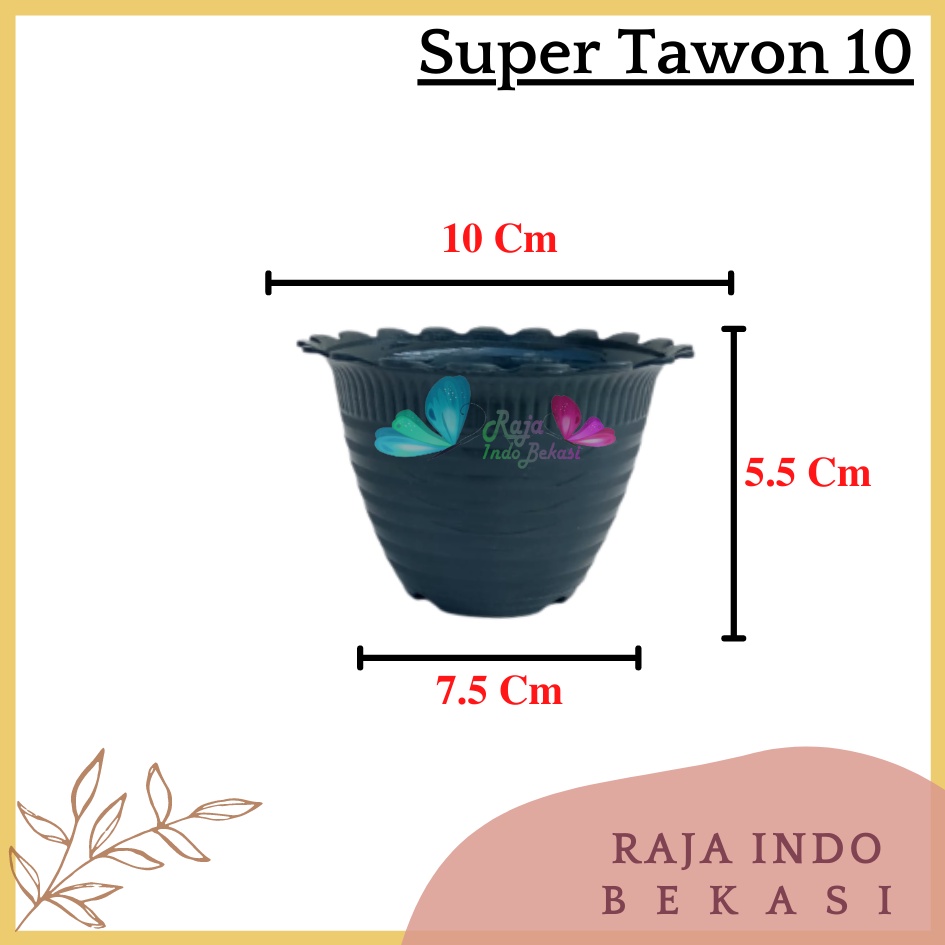 Pot Tawon Mdn 10 Cm Hitam Motif Tawon - Pot Tawon 10cm Mdn Bukan Pot Tawon Putih Pot Vas Bunga Hias