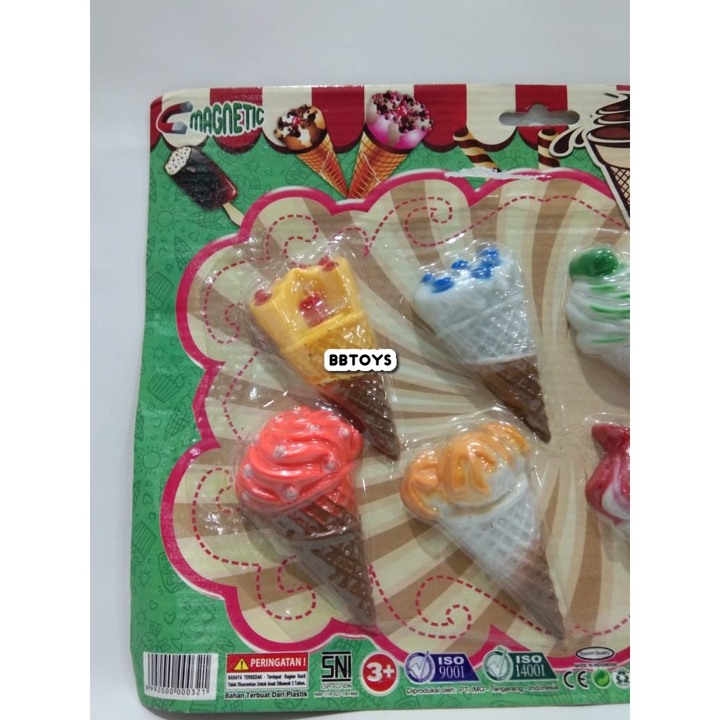 Mainan Anak Ice Cream magnet Memo Holder Magnetic - IM0031