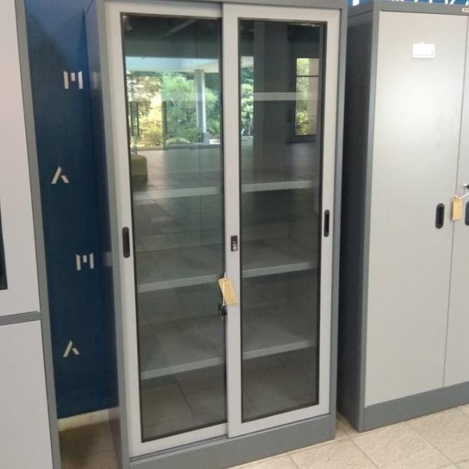 

[[COD]] lemari arsip besi pintu sliding kaca TOP datascipt murah rak cupboard BERKUALITAS Kode 40